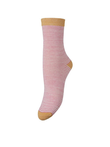 BECK SØNDERGAARD Estella Stripa Sock pink