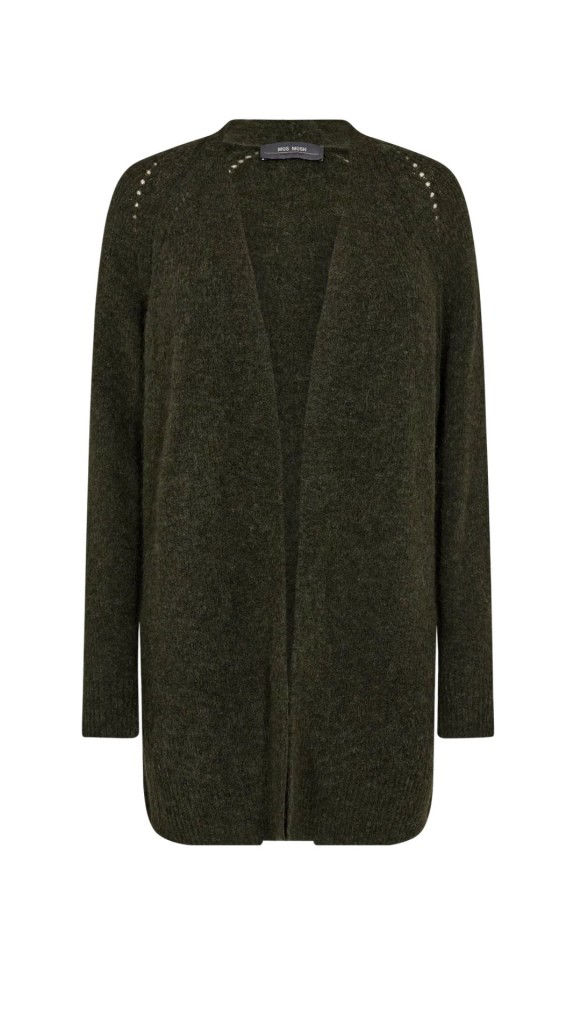 Mos Mosh Mos Mosh Hulda Knit Zip Cardigan Braun