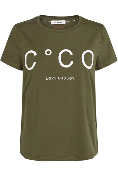 CO'COUTURE T-SHIRT COCO SIGNATURE ARMY