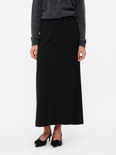 OBJLISA SKIRT BLACK STRIPE