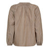 CO'COUTURE BLUSE SAMRA STRIPE WALNUT