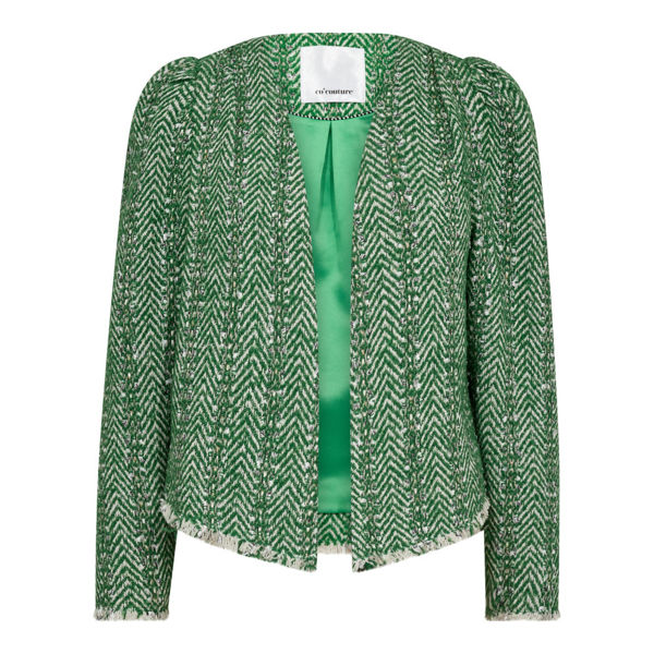 CO'COUTURE JAKKE ALVIE BOUCLE GREEN