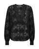 MOS MOSH YEN LACE BLUSE BLACK