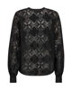 MOS MOSH YEN LACE BLUSE BLACK