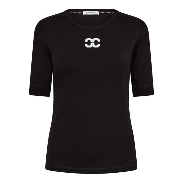 CO'COUTURE T-SHIRT GRANNY LOGO BLACK