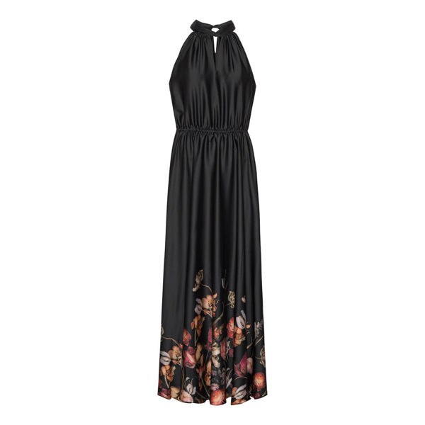 KARMAMIA KJOLE AVA MAXI BLACK BLOSSOM