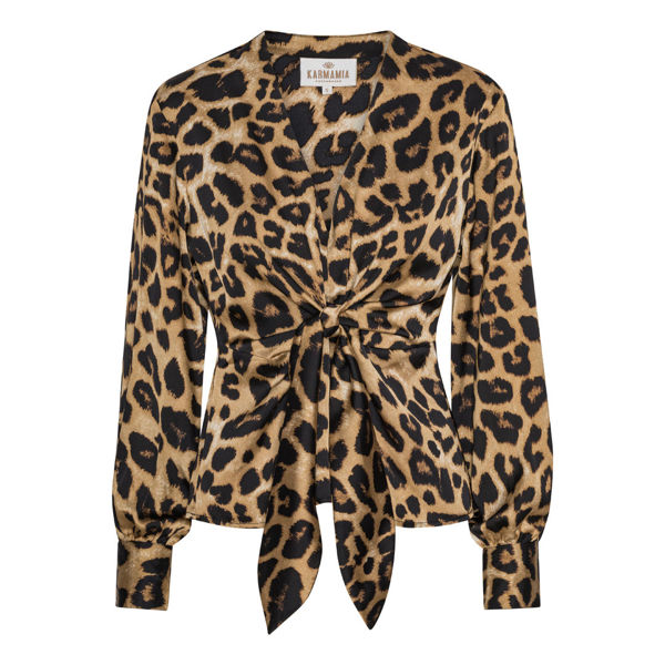 KARMAMIA BLUSE BLAIR HAMMERED LEOPARD