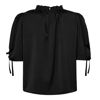 CCADNA PUFF BLUSE BLACK