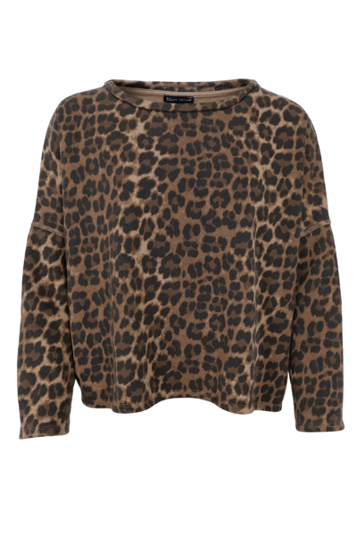 BLACK COLOUR SWEATSHIRT LEOPARD