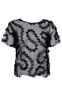 BLACK COLOUR BLUSE SWIRL BLACK