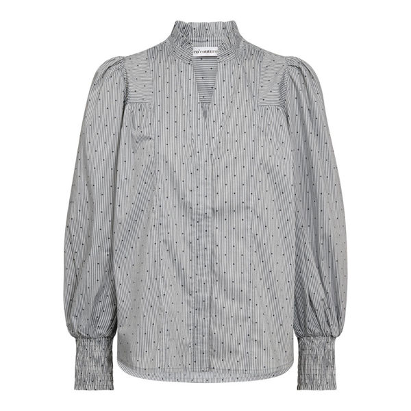 CCSTRIPE DOT PETRA SKJORTE L GREY