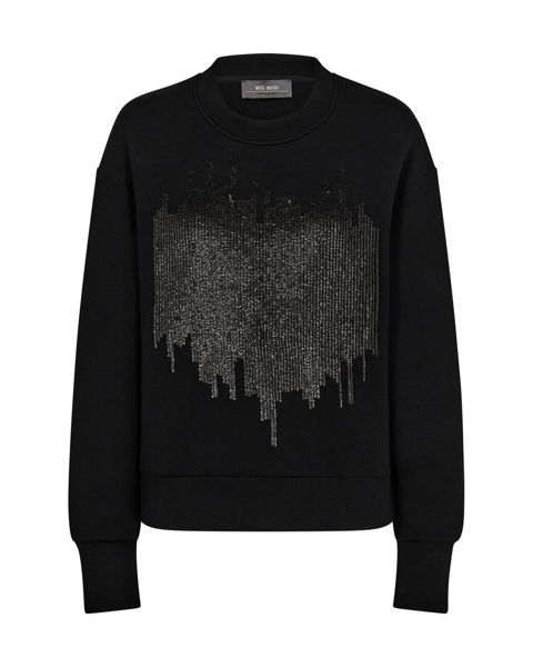 MOS MOSH SWEATSHIRT DAKOTA GLAM BLACK