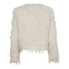 CO'COUTURE JAKKE FEATHER FAUX FUR OFF WHITE