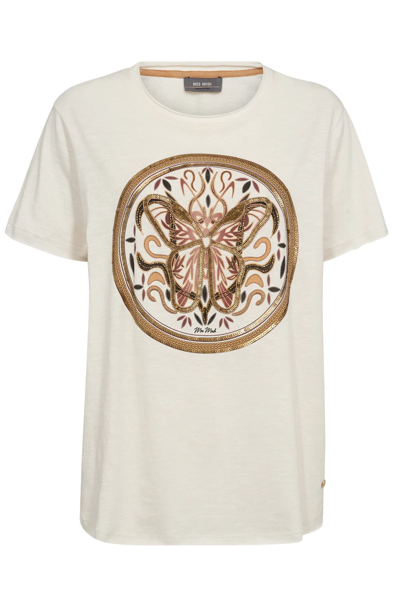 MMFIONA Embroidery TEE ECRU