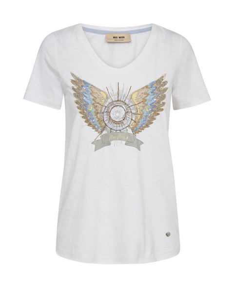 MOS MOSH T-SHIRT GETHI DECO WHITE