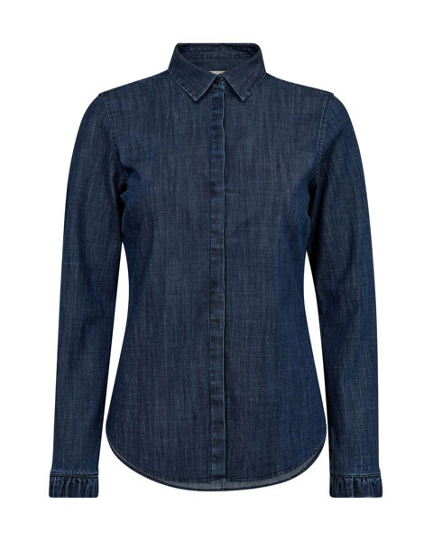 MM SKJORTE MATTIE FLIP DENIM DARK BLUE