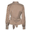 KARMAMIA LEE SHIRT TOFFEE STRIPE