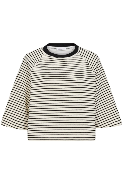 CCERIN STRIPE TEE WHITEBLACK