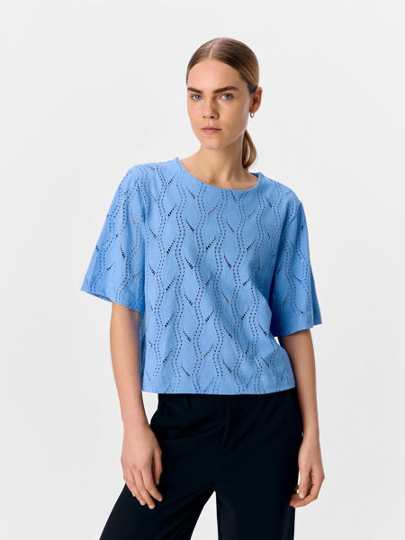 OBJAVA O-NECK TOP CORNFLOWER