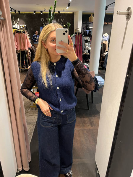 BP-ALPACA VEST NAVY