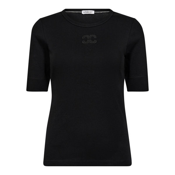CC T-SHIRT GRANNY EMBROIDERY BLACK