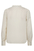 CC SKJORTE FRANCISCA DOT LACE OFF WHITE
