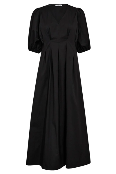 PoppyCC Pleat Dress BLACK