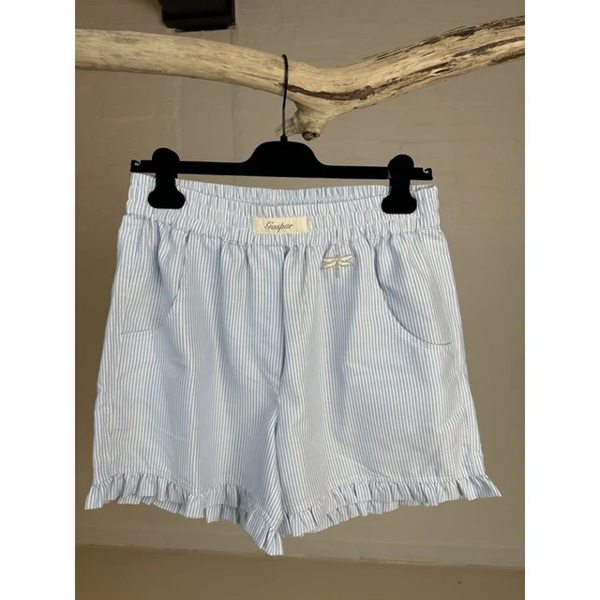 GASPAR HONOLULU FRILL SHORTS L. BLUE
