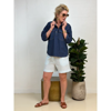 GASPAR HONOLULU FRILL SHORTS L. BLUE
