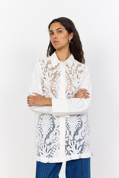 LR-KAMILLA 1 SKJORTE WHITE