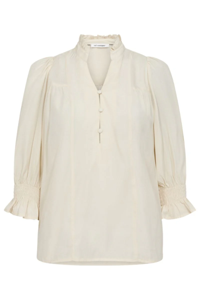 CCAILA FRILL BLOUSE OFF