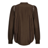CCAILA LACE SHIRT MOCCA