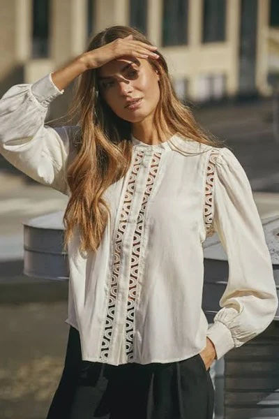 CCAILA LACE SHIRT OFF