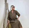 GASPAR L.BUTTERFLY DRESS TAUPE