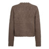 CC POINTELLE CARDIGAN WALNUT