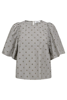 CCTRIXIE DOT BLOUSE GREY