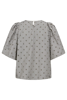 CCTRIXIE DOT BLOUSE GREY