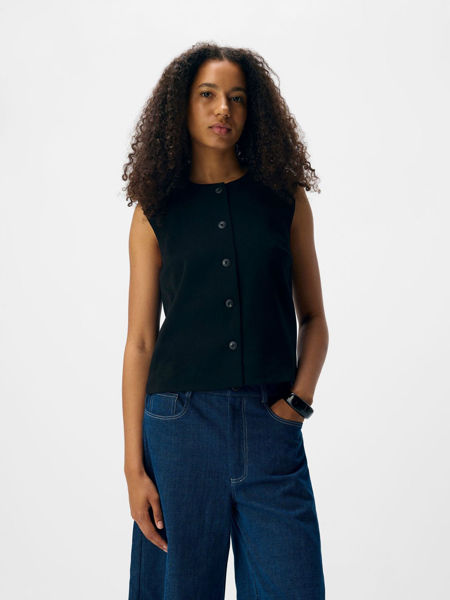 OBJLISA WAISTCOAT BLACK
