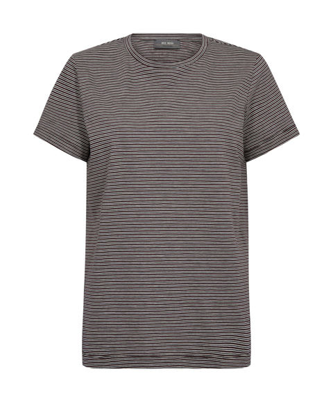 MMTALIA STRIPE TEE FUDGE