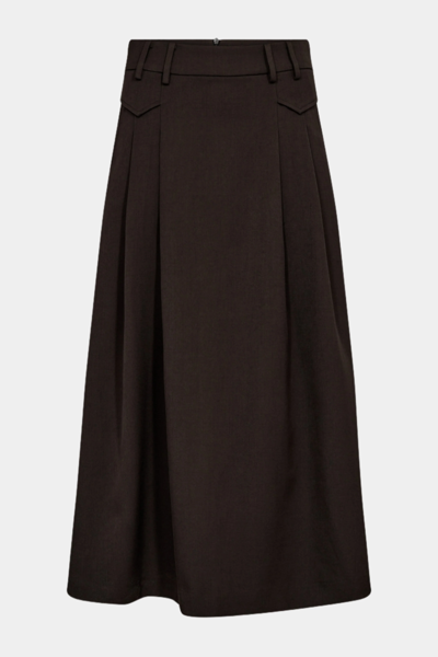 CCLUNA Pocket Pleat Skirt BROWN