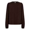 CCSHINA PINTUCK BLUSE BROWN