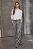HL MICHELLE CHECK PANT GREY