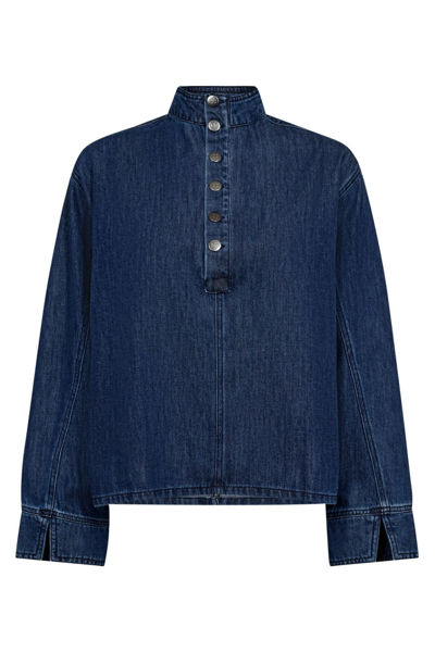 CCAZMINA Placket Blouse DENIM