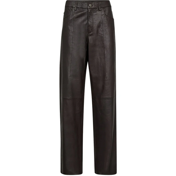 DEPECHE BoaDEP Pants Straight Leg CHOKOLATE