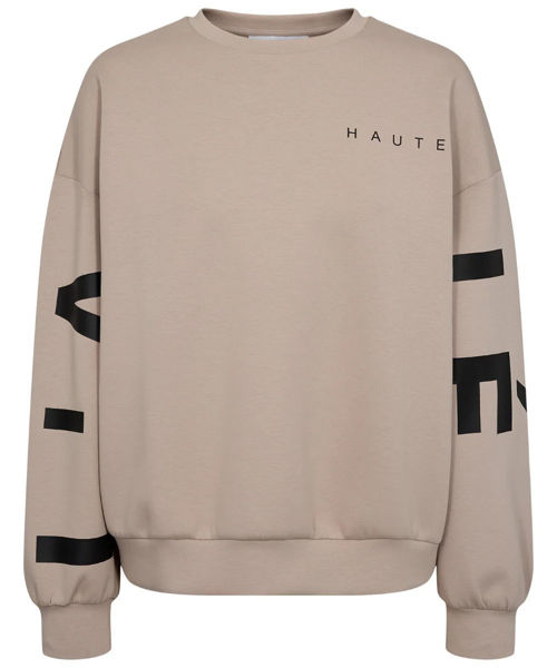 HL Maxi Split Logo Sweat BEIGE