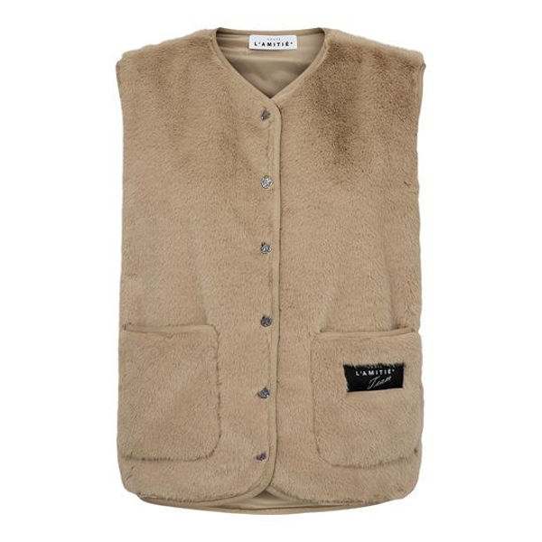 HL New Fur Tech Vest BEIGE