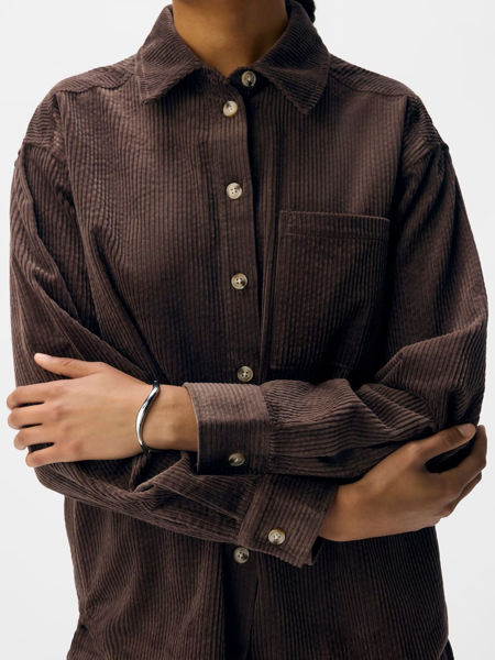 OBJGALA SHIRT NOOS BROWN