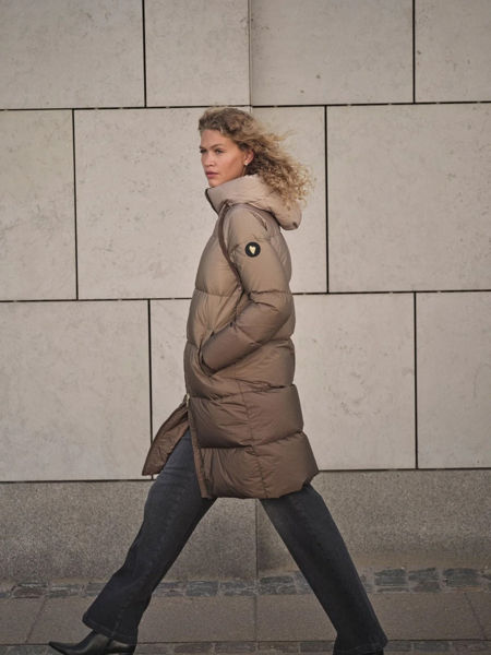 MMNova Dip Dye Down Jacket Tan