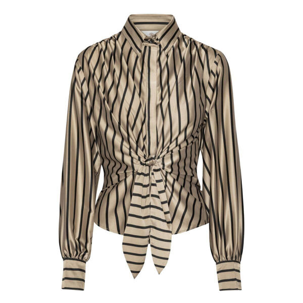 KARMAMIA LEE SHIRT - TAN STRIPE