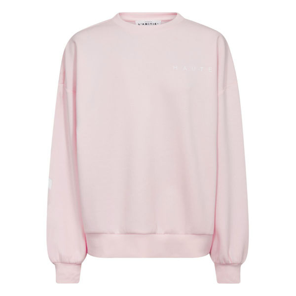 HL Maxi Split Logo Sweat ICED ROSE